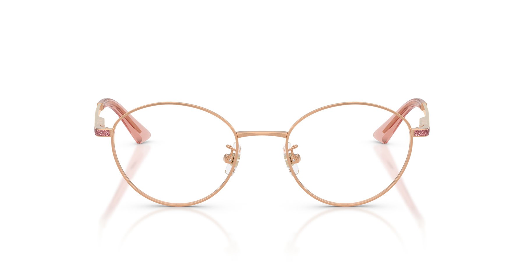 Eyeglasses Jimmy Choo JC 2018JD (3008) color oro rose shape round lenses lente demo