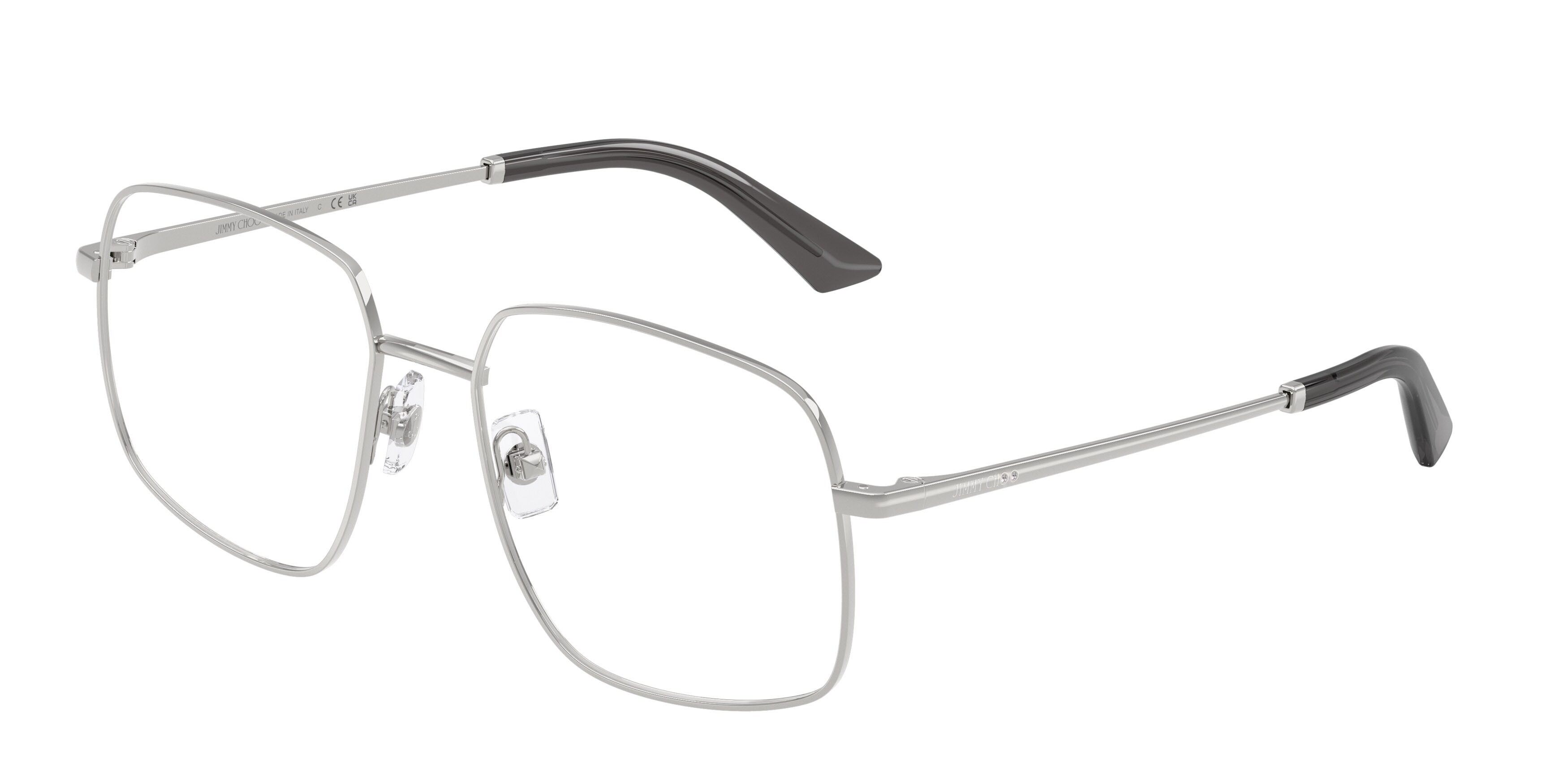 Eyeglasses Jimmy Choo JC 2019B (3002) color argento shape square lenses lente demo