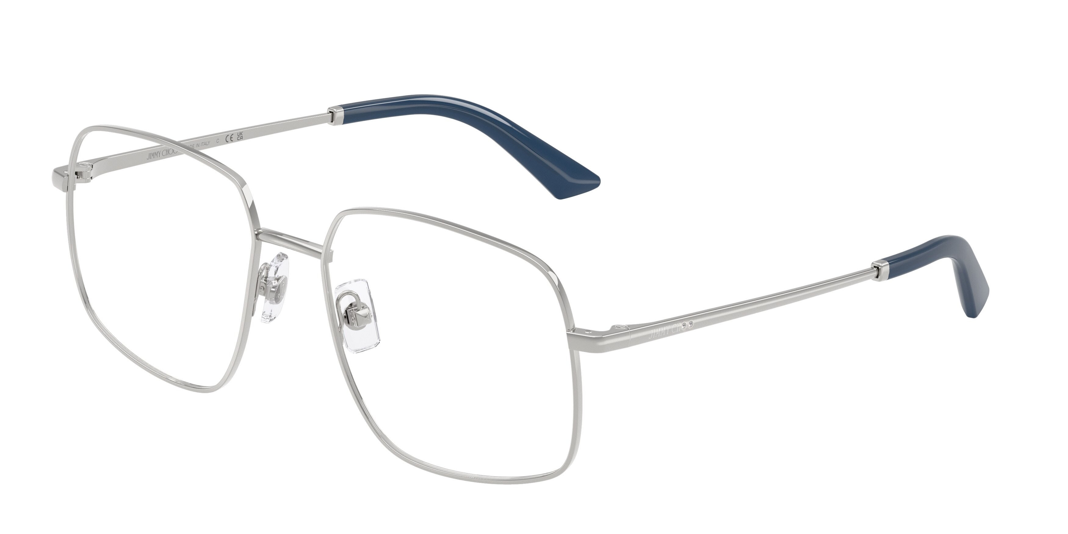 Eyeglasses Jimmy Choo JC 2019B (3018) color argento shape square lenses lente demo