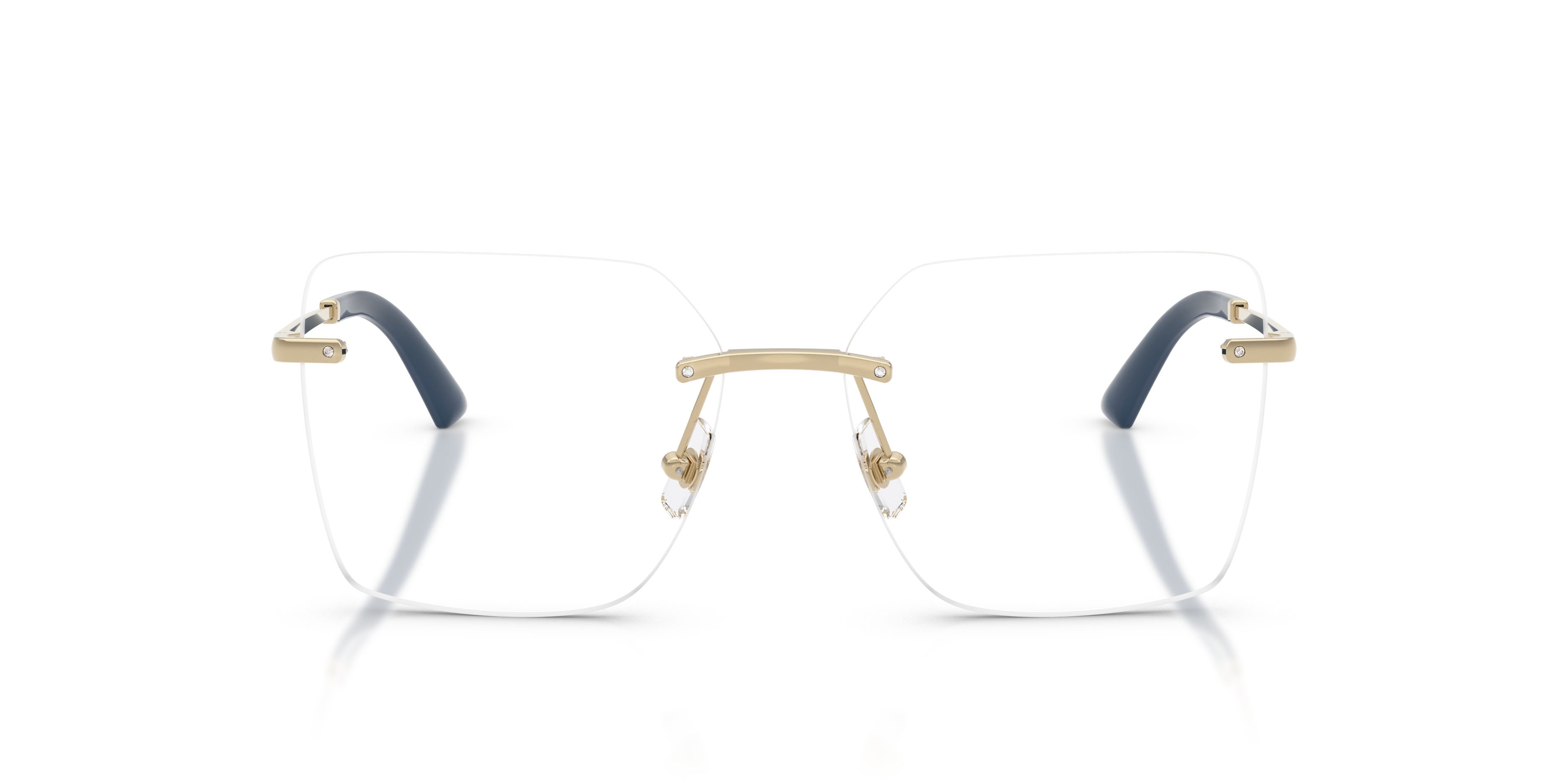 Eyeglasses Jimmy Choo JC 2020B (3027) color oro pallido shape square lenses lente demo