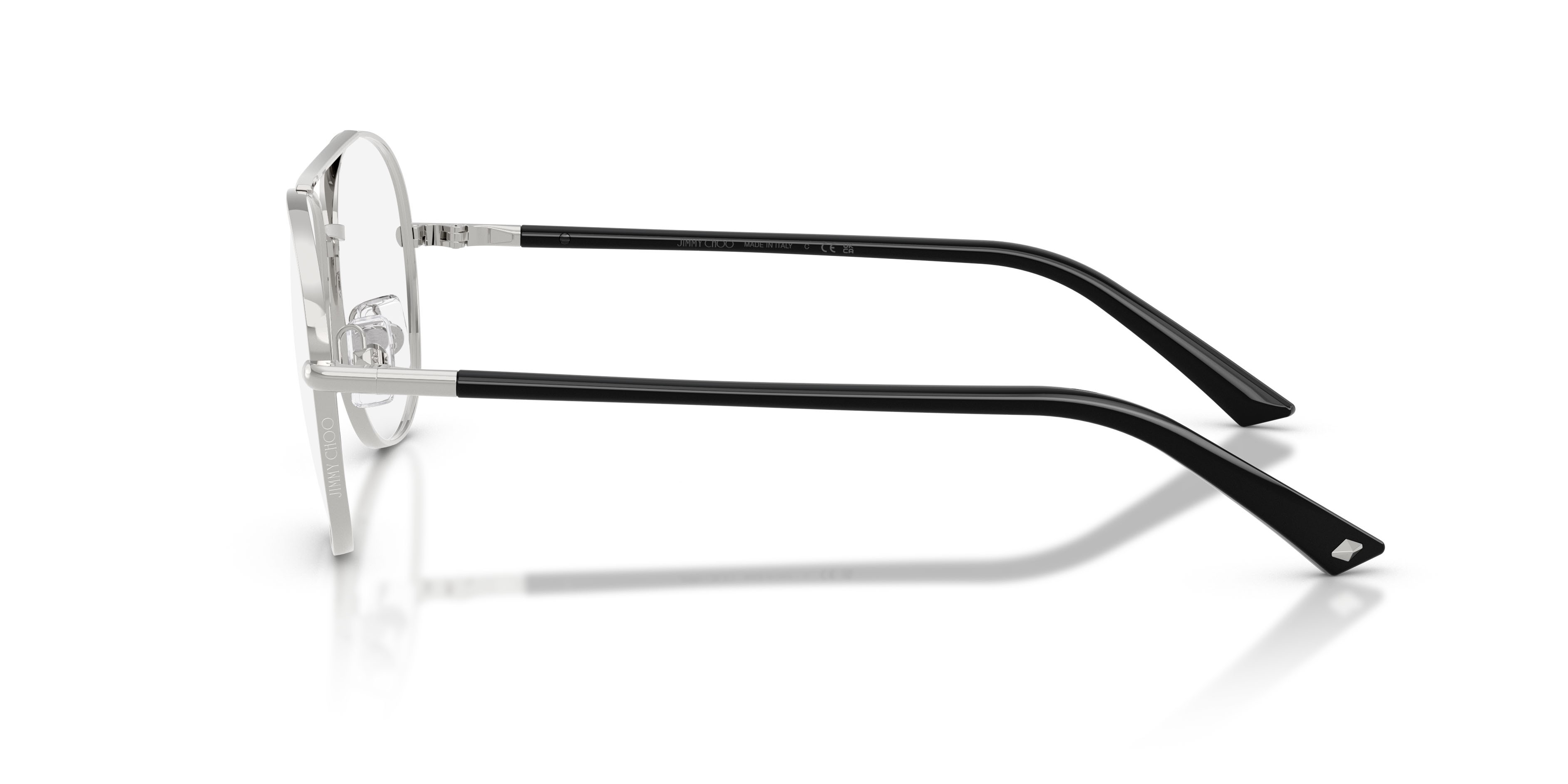 Eyeglasses Jimmy Choo JC 2021 (3002) color argento shape aviator lenses lente demo