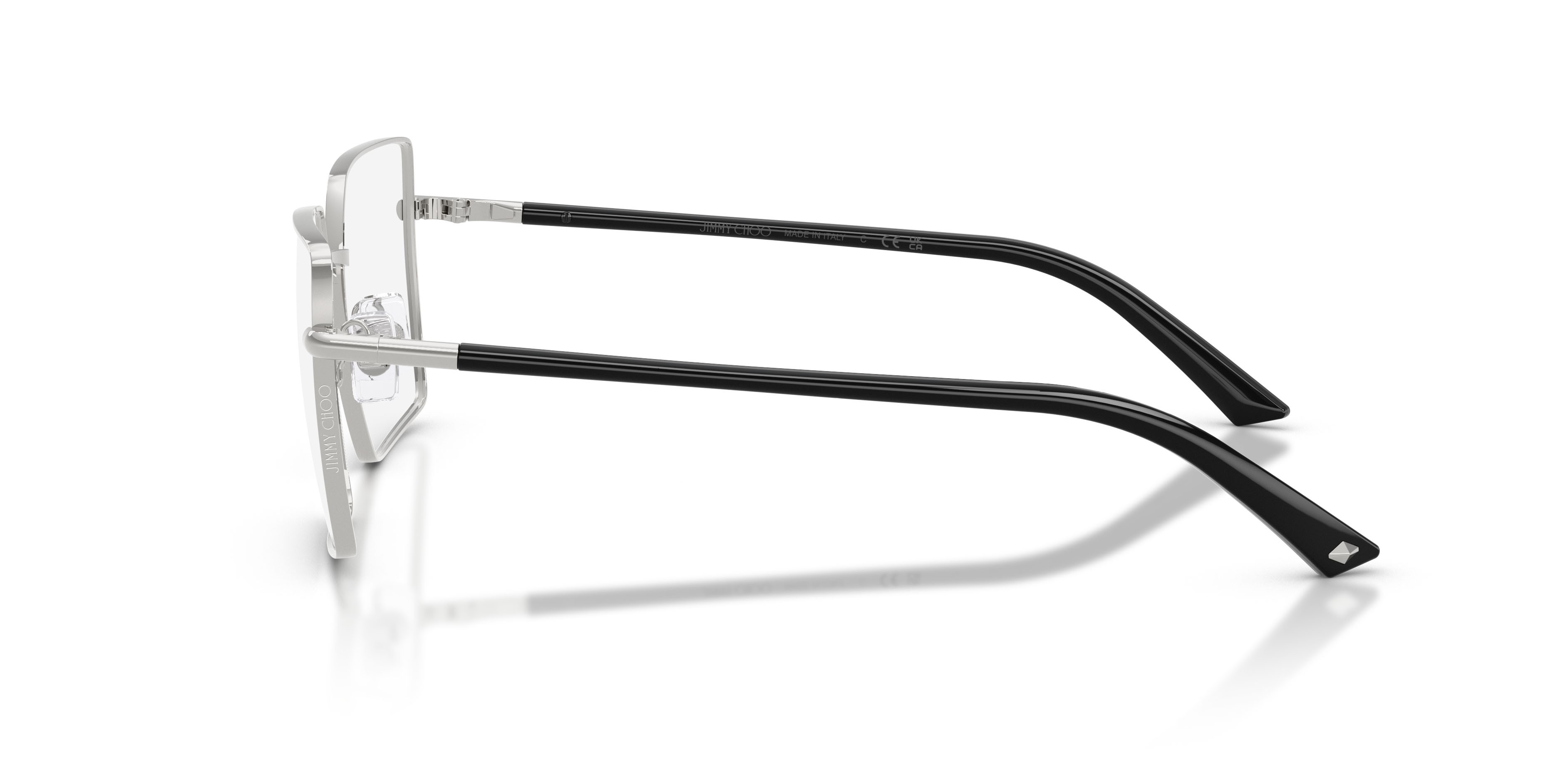Eyeglasses Jimmy Choo JC 2022 (3002) color argento shape square lenses lente demo