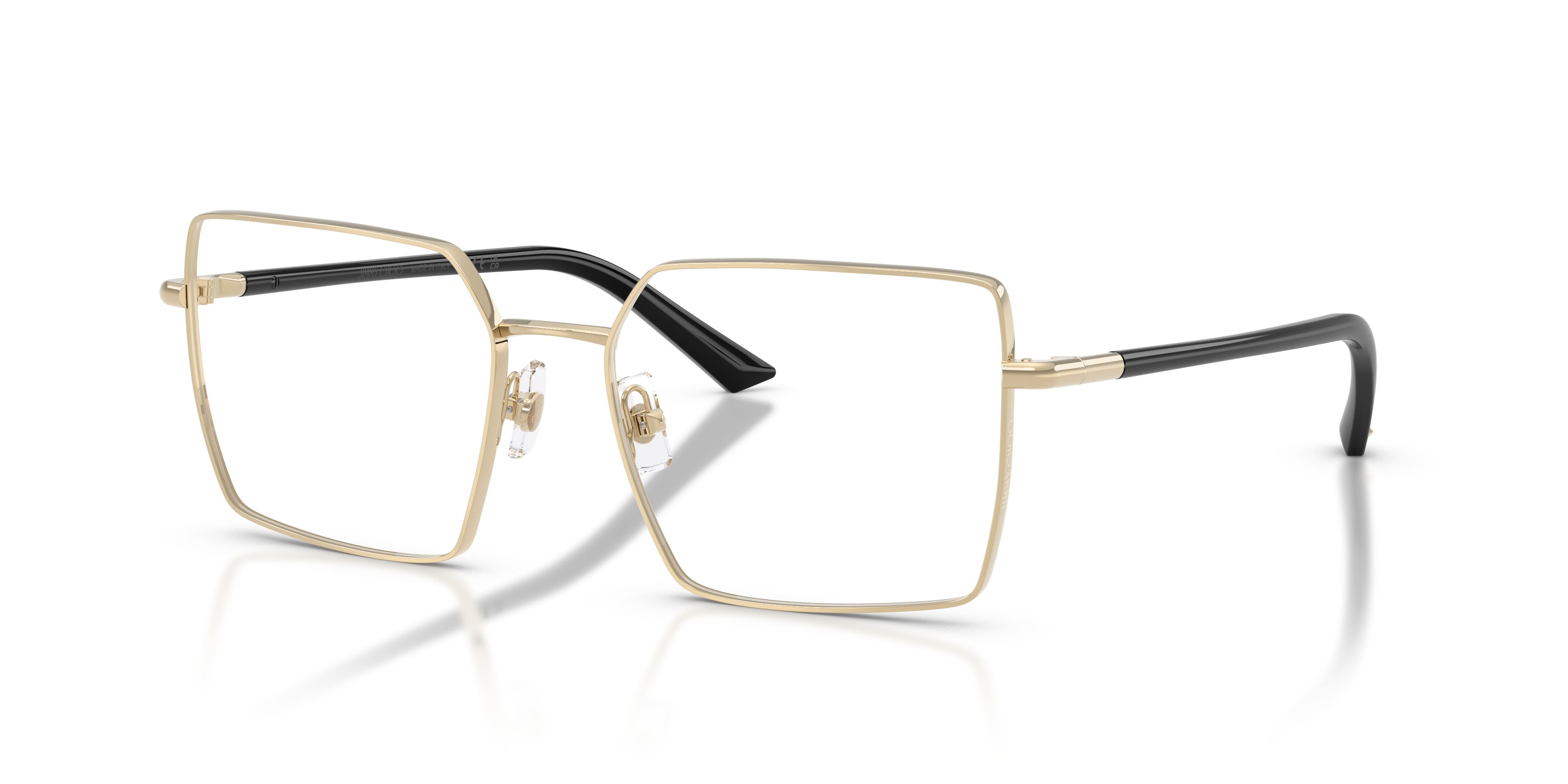 Eyeglasses Jimmy Choo JC 2022 (3006) color oro pallido shape square lenses lente demo