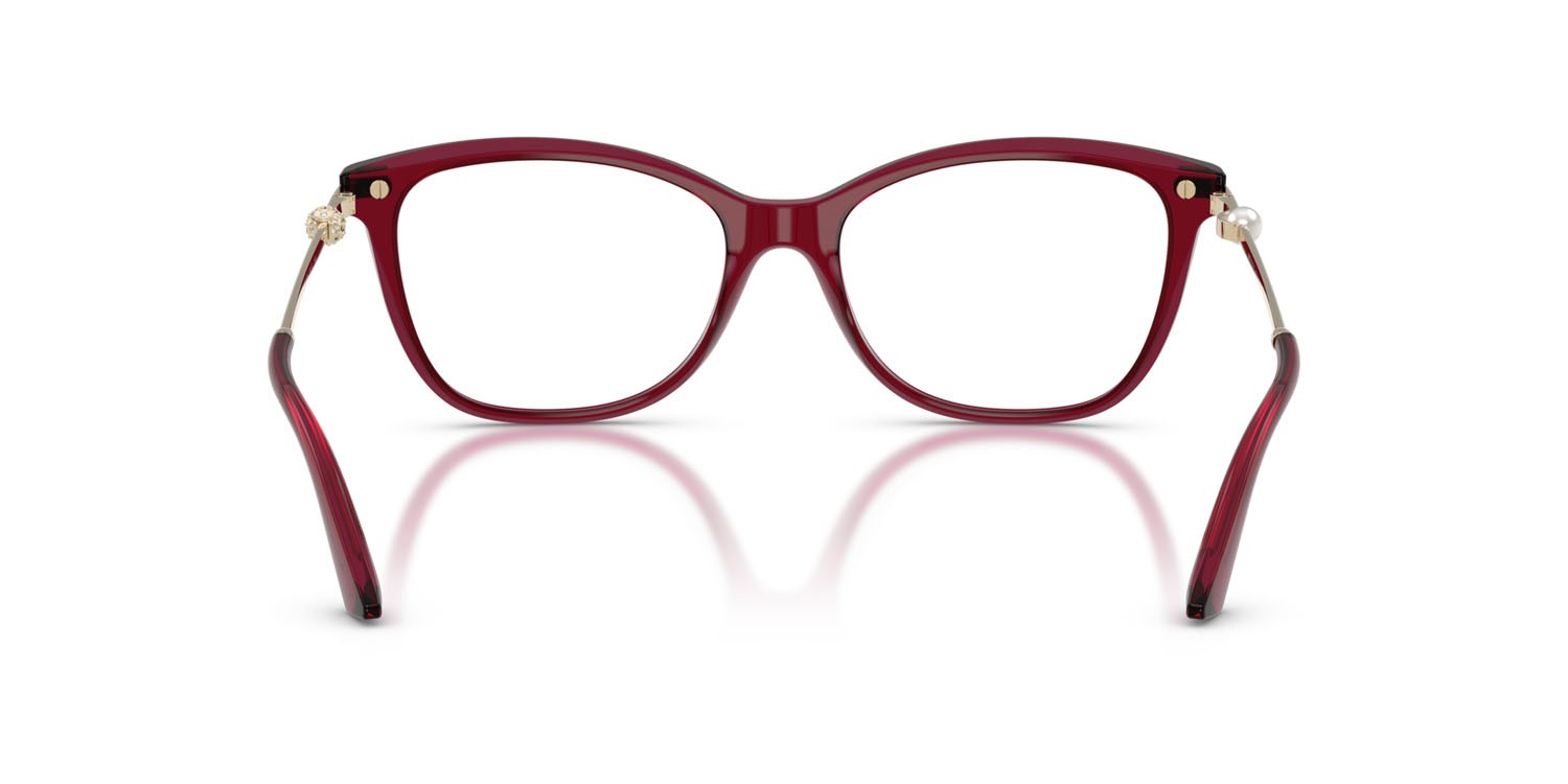 Eyeglasses Jimmy Choo JC 3007HB (5062) color rosso trasparente shape square lenses lente demo