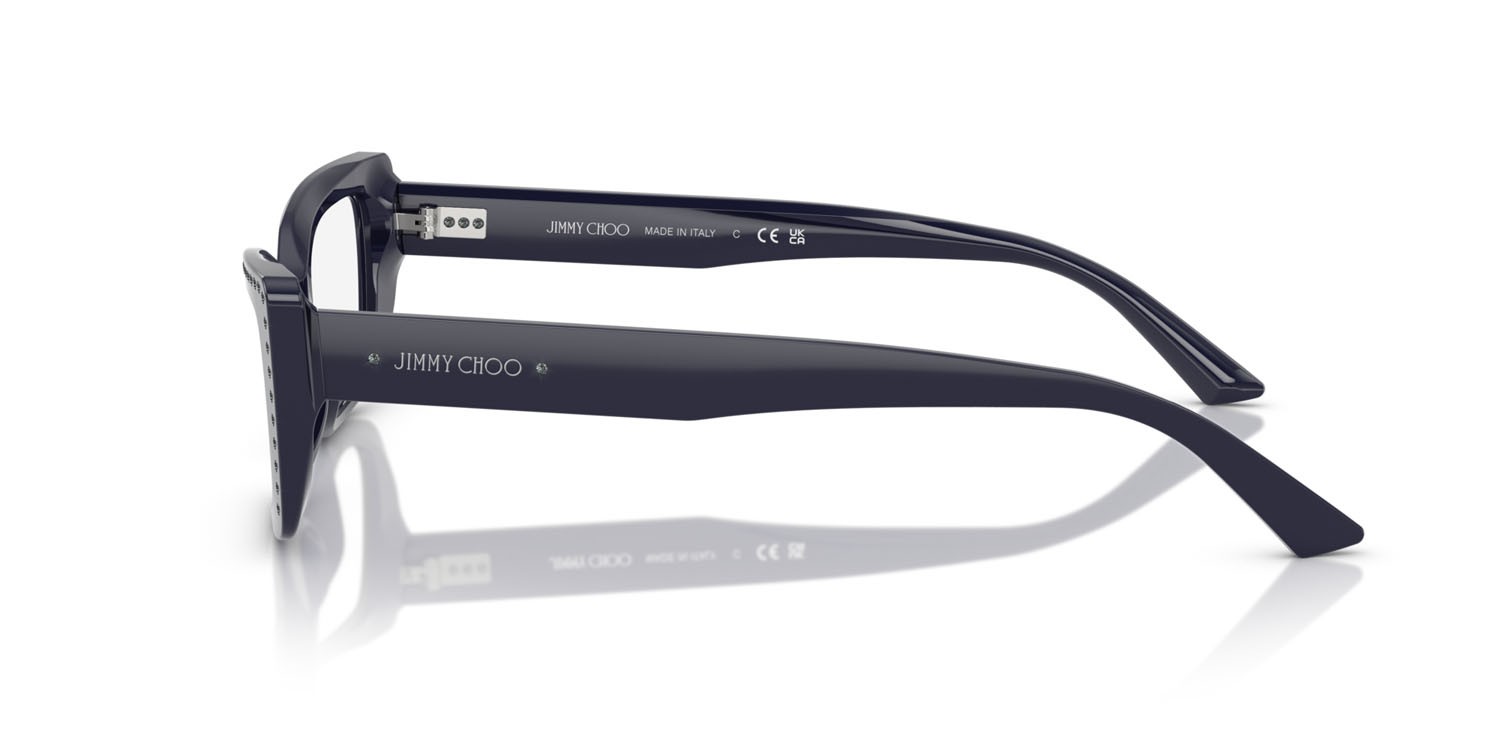 Eyeglasses Jimmy Choo JC 3018B (5016) color blu/argento notte shape cat eye lenses lente demo