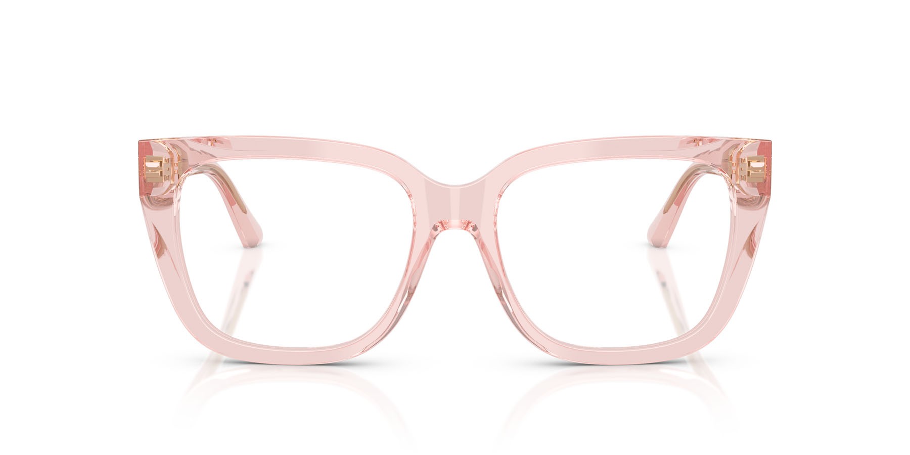 Eyeglasses Jimmy Choo JC 3019B (5034) color rosa trasparente shape square lenses lente demo