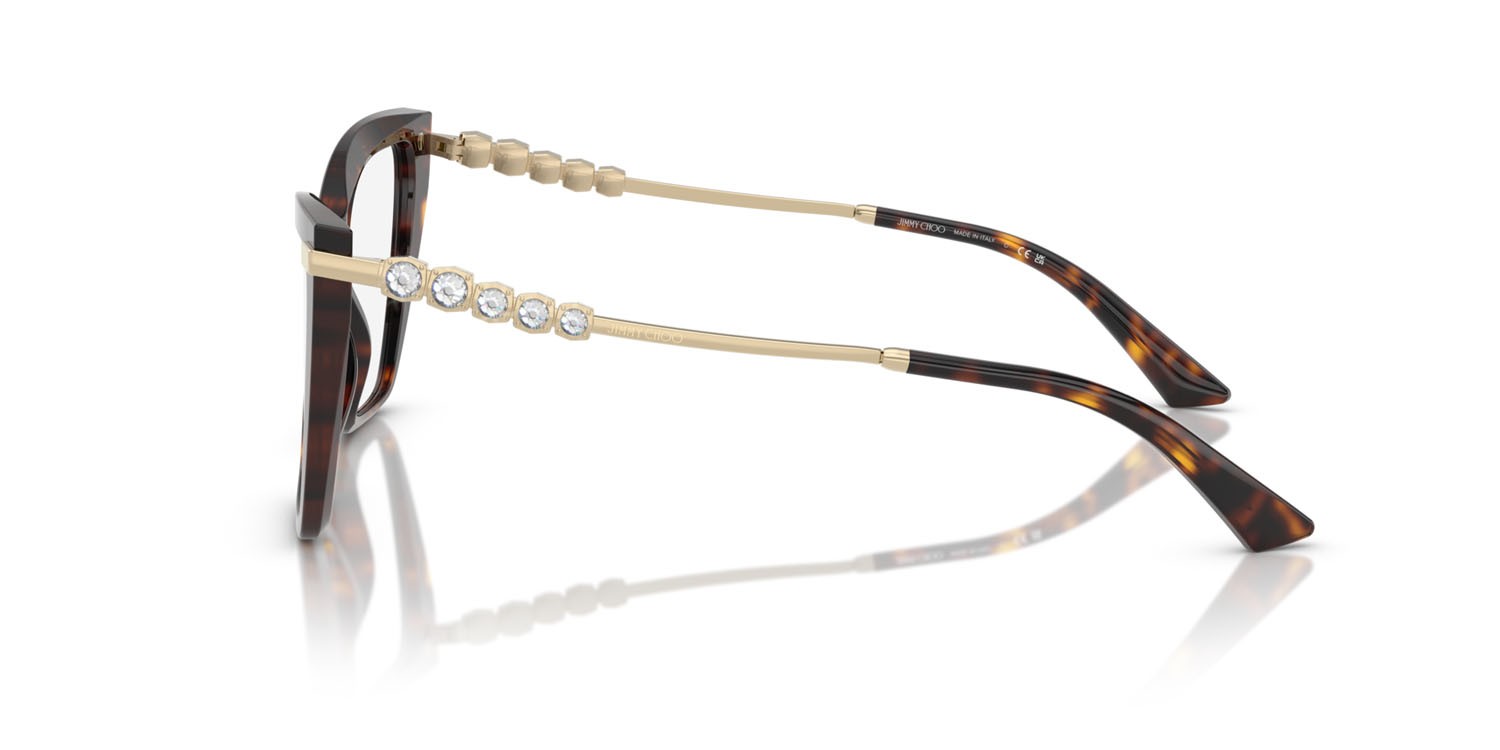 Eyeglasses Jimmy Choo JC 3020B (5002) color havana shape cat eye lenses lente demo