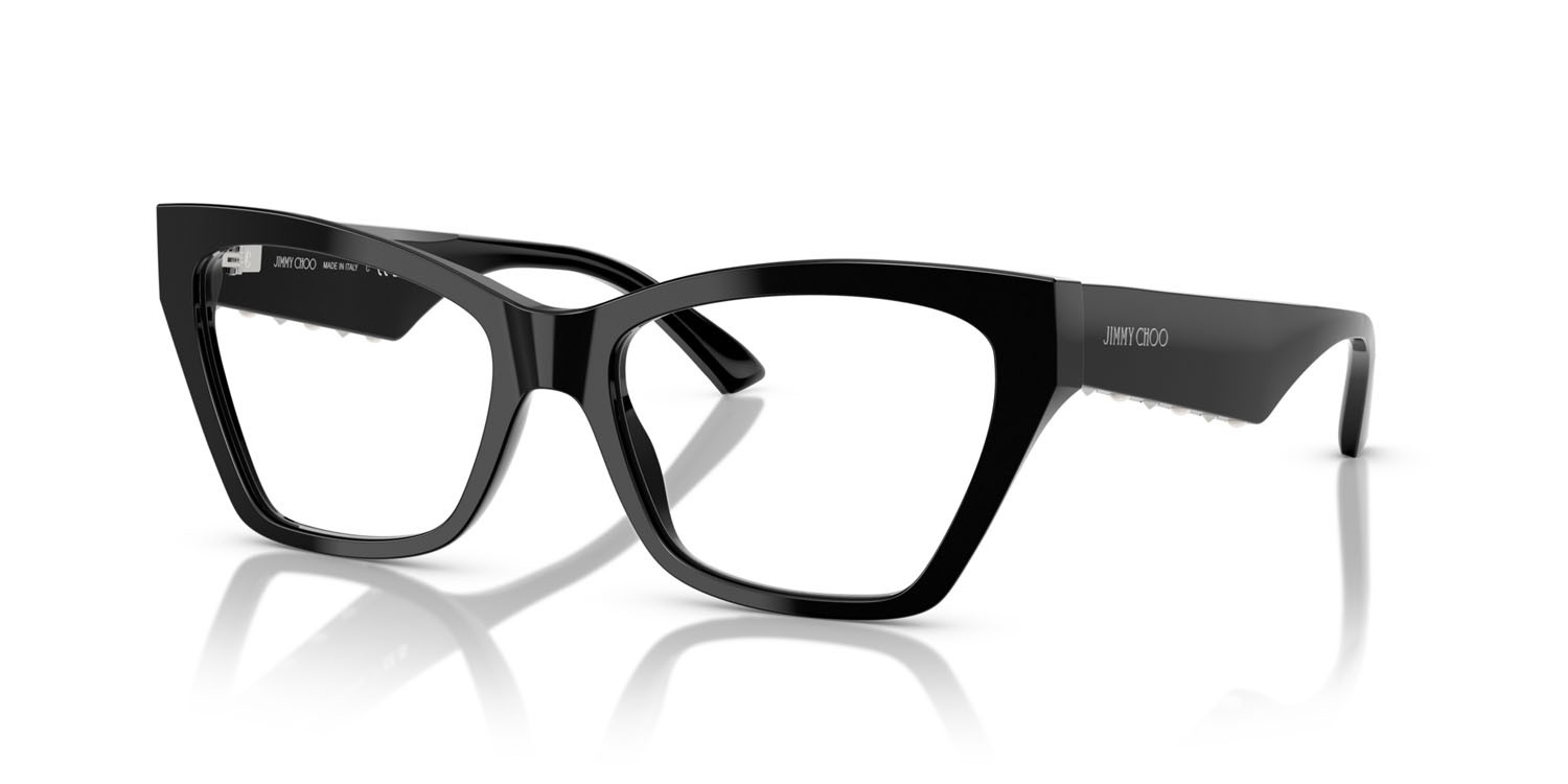 Eyeglasses Jimmy Choo JC 3021H (5000) color nero shape cat eye lenses lente demo