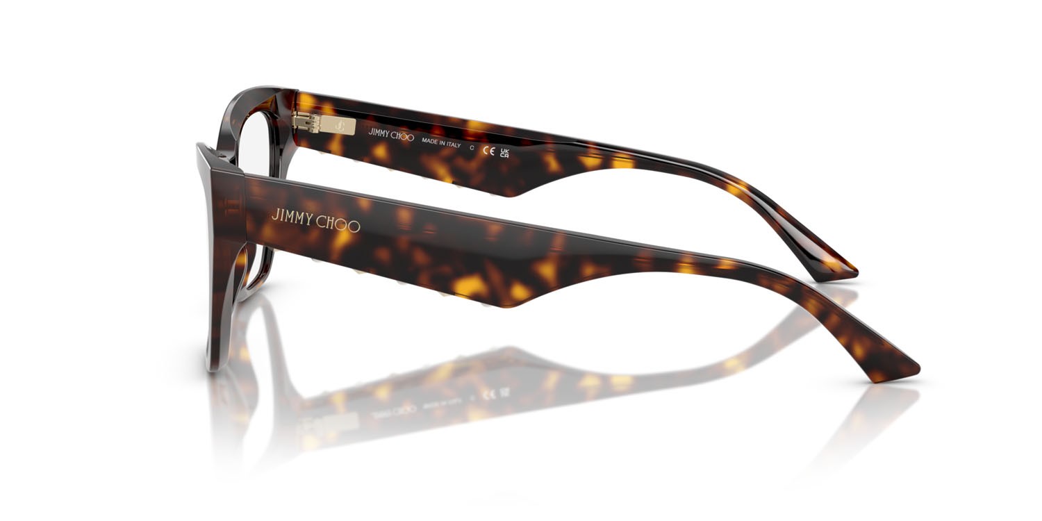 Eyeglasses Jimmy Choo JC 3021H (5002) color havana shape cat eye lenses lente demo