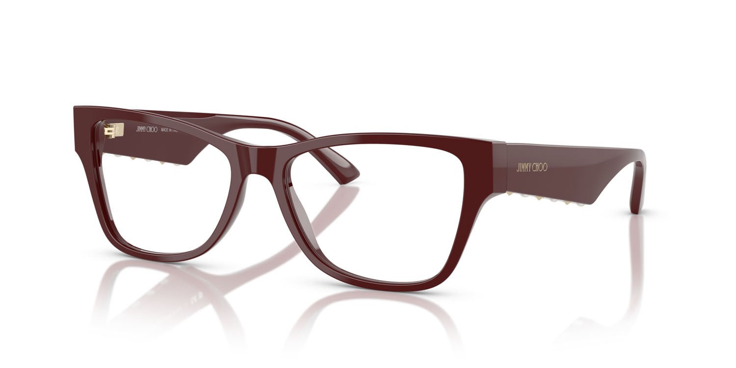 Eyeglasses Jimmy Choo JC 3022H (5057) color rosso shape square lenses lente demo