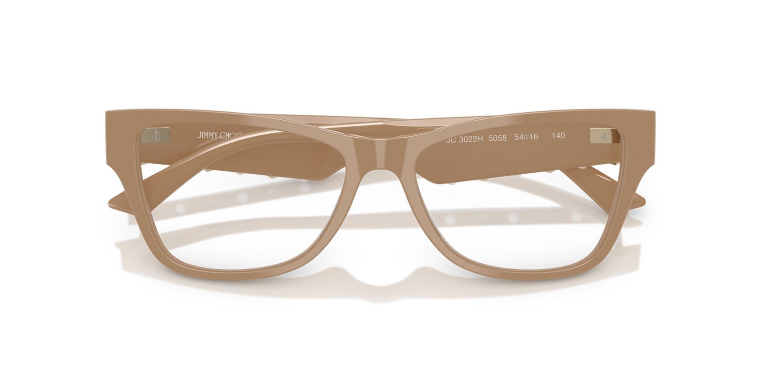 Eyeglasses Jimmy Choo JC 3022H (5058) color marrone biscotto shape square lenses lente demo