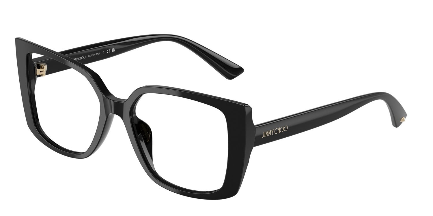 Eyeglasses Jimmy Choo JC 3024U (5000) color nero shape butterfly lenses lente demo