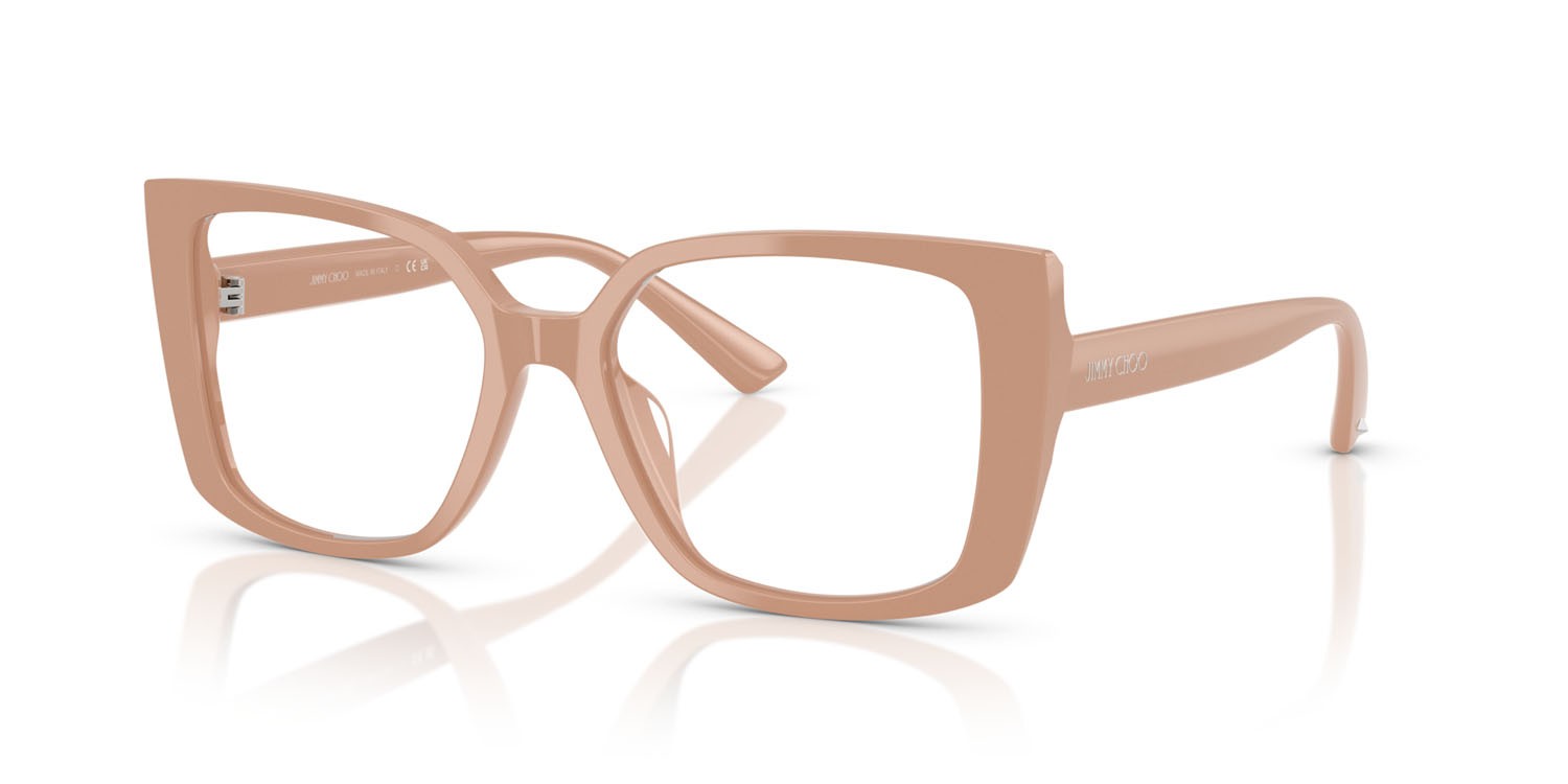 Eyeglasses Jimmy Choo JC 3024U (5019) color rosa shape butterfly lenses lente demo