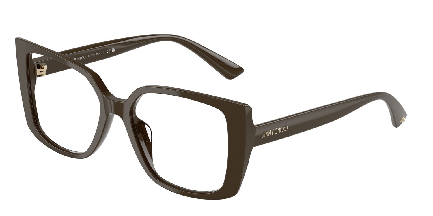 Eyeglasses Jimmy Choo JC 3024U (5060) color verde cappero shape butterfly lenses lente demo