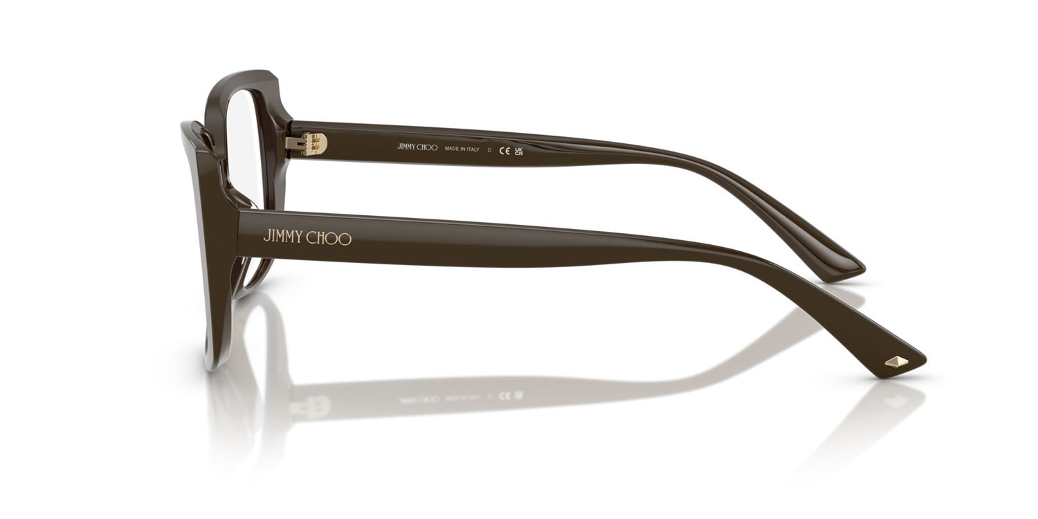 Eyeglasses Jimmy Choo JC 3024U (5060) color verde cappero shape butterfly lenses lente demo