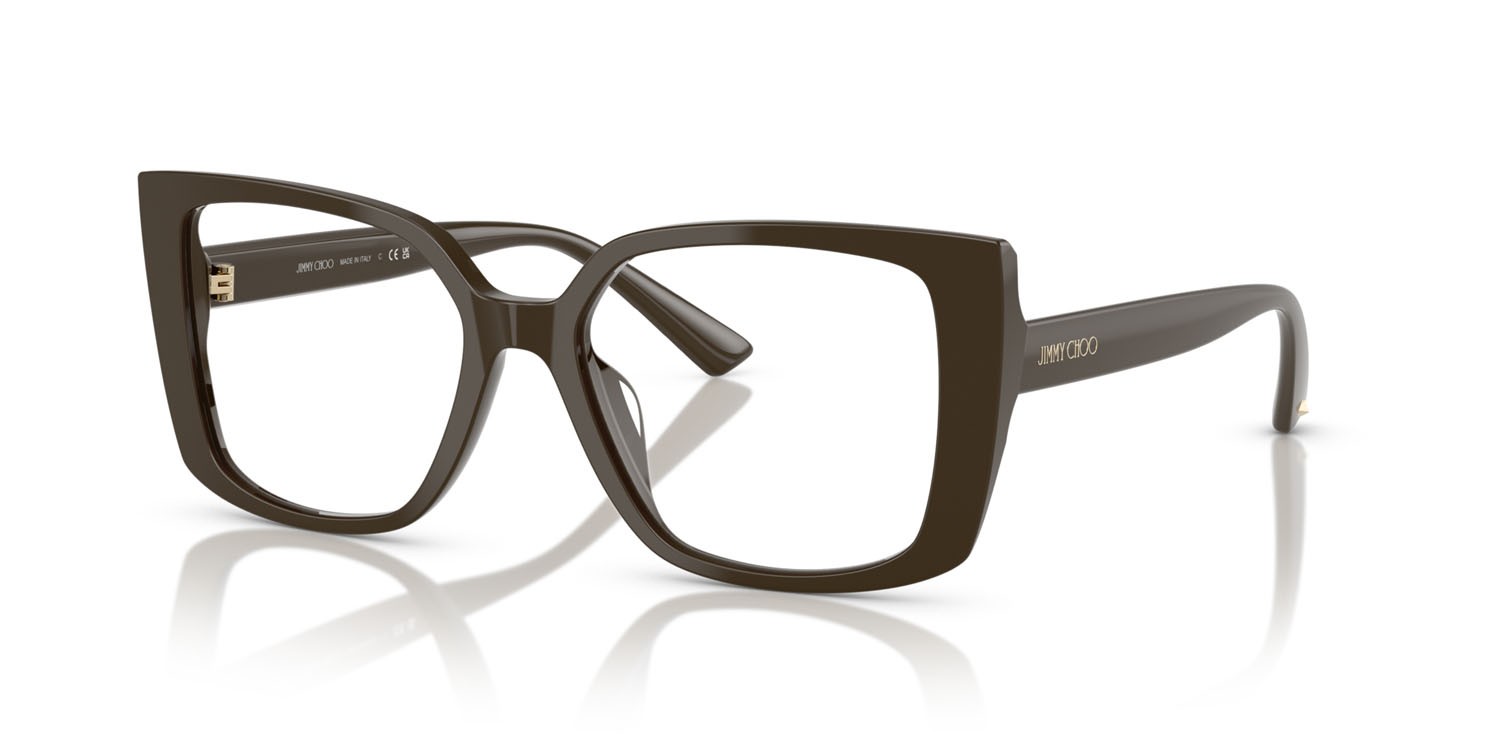 Eyeglasses Jimmy Choo JC 3024U (5060) color verde cappero shape butterfly lenses lente demo