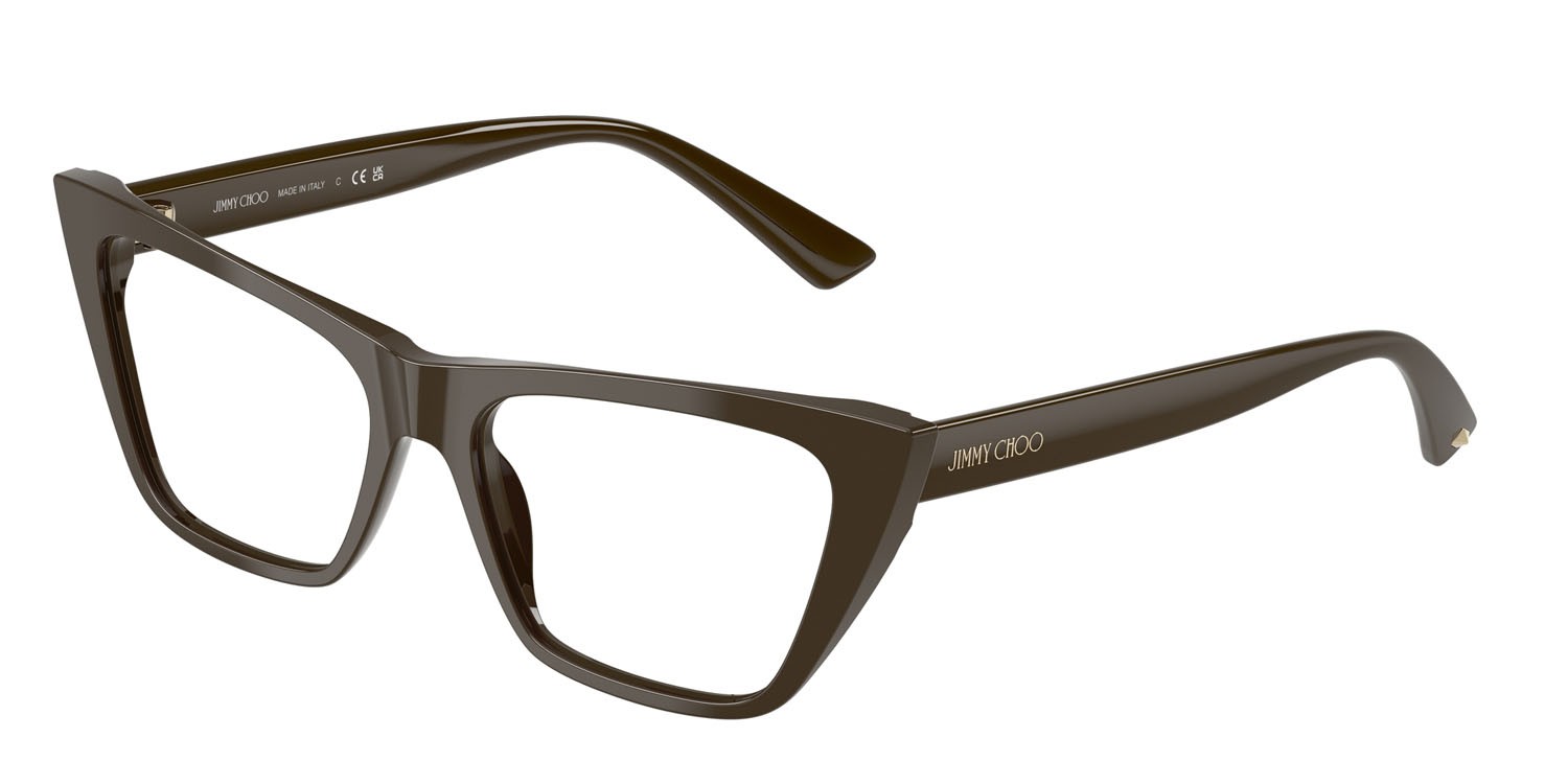 Eyeglasses Jimmy Choo JC 3025 (5060) color verde cappero shape cat eye lenses lente demo