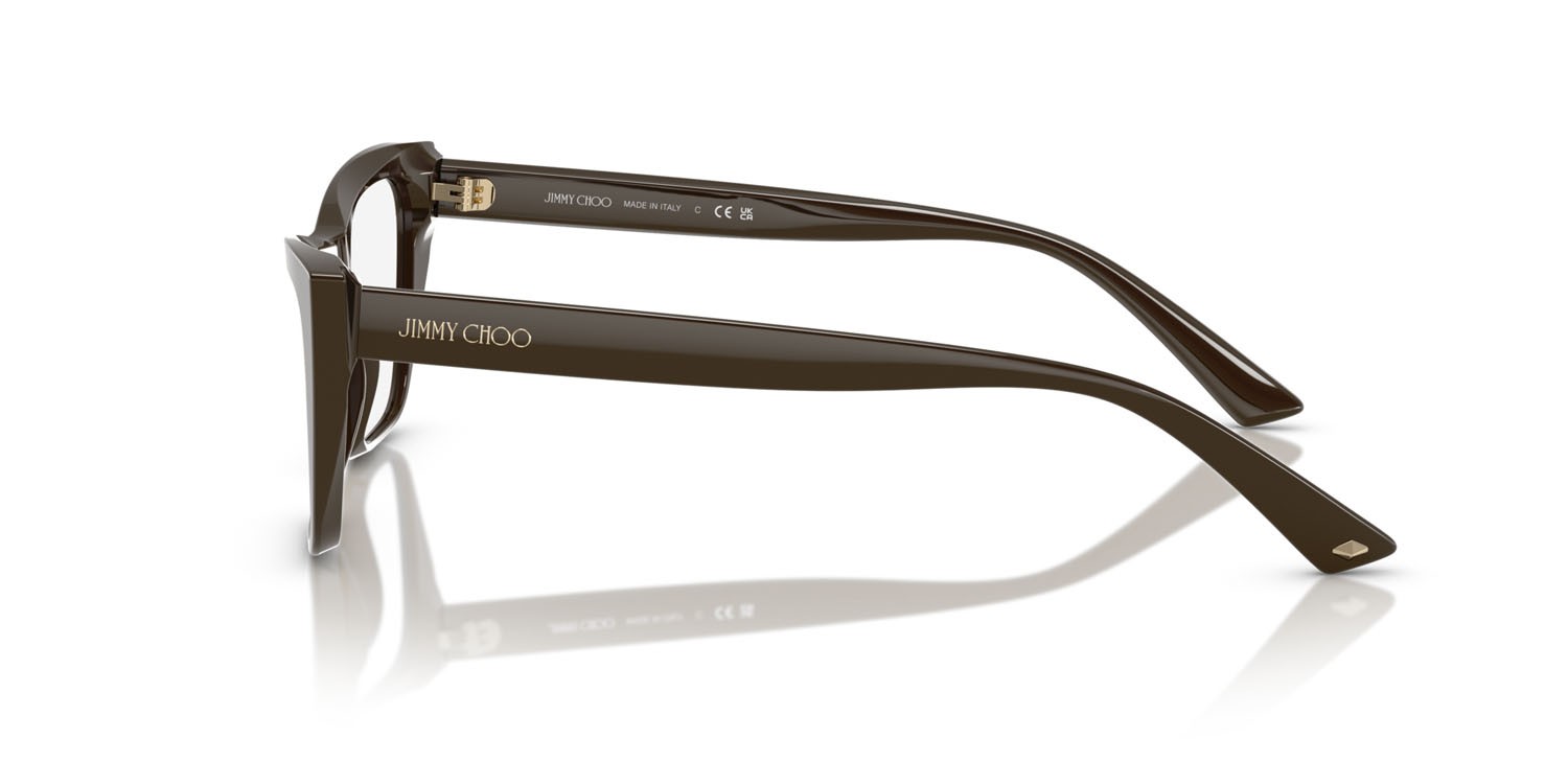 Eyeglasses Jimmy Choo JC 3025 (5060) color verde cappero shape cat eye lenses lente demo