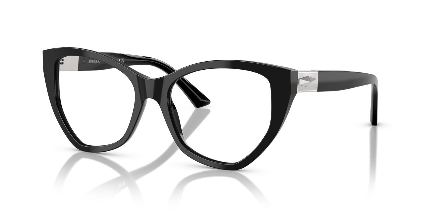 Eyeglasses Jimmy Choo JC 3026 (5000) color nero shape irregular lenses lente demo