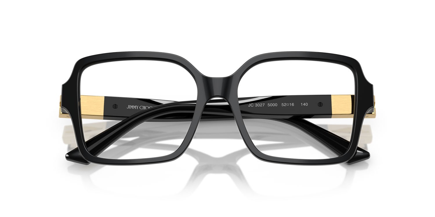 Eyeglasses Jimmy Choo JC 3027 (5000) color nero shape square lenses lente demo