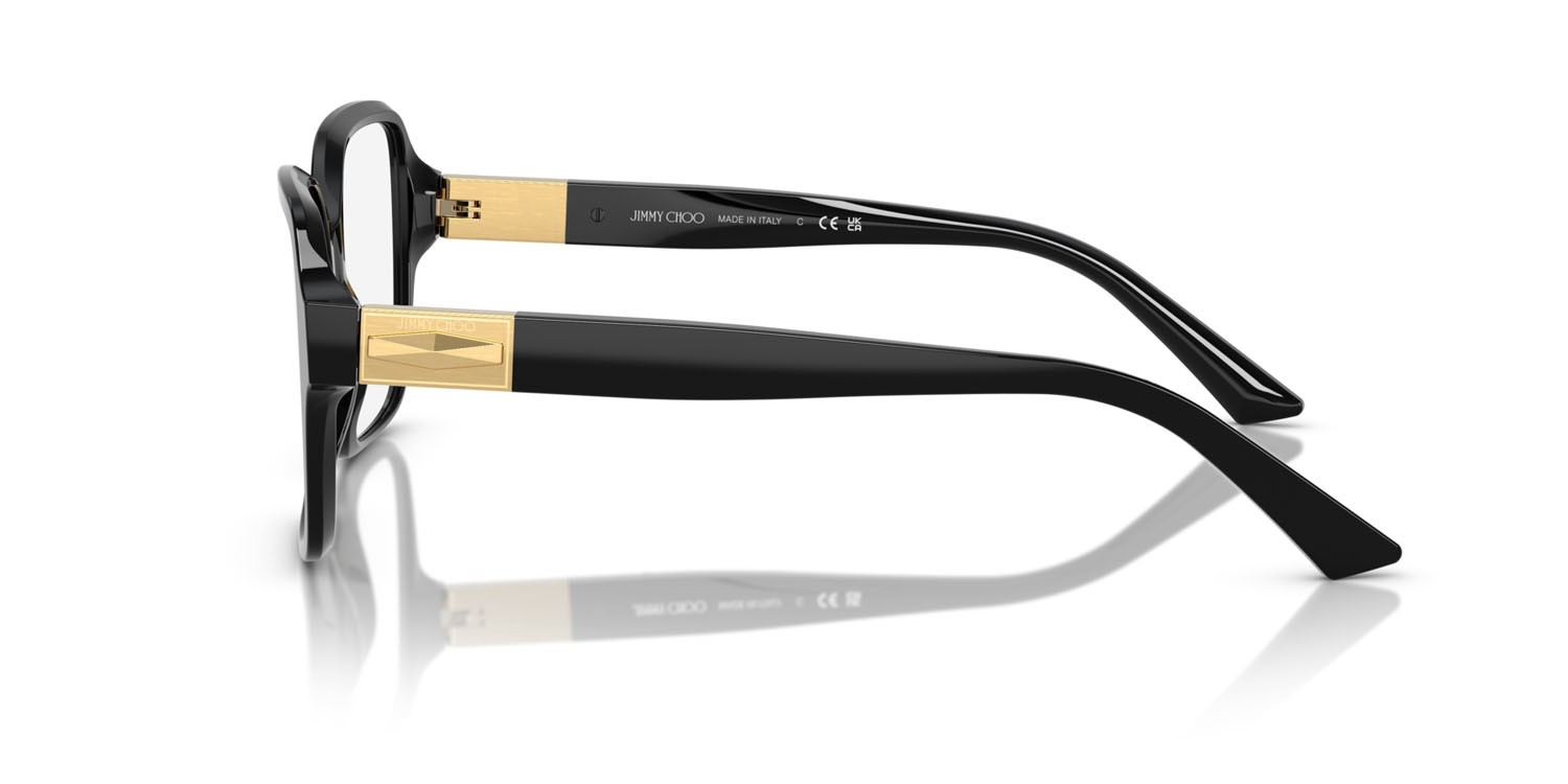 Eyeglasses Jimmy Choo JC 3027 (5000) color nero shape square lenses lente demo