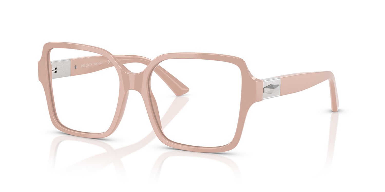 Eyeglasses Jimmy Choo JC 3027 (5014) color rosa shape square lenses lente demo