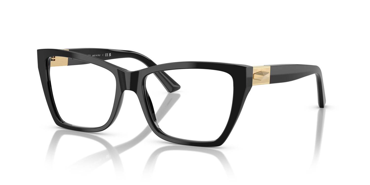 Eyeglasses Jimmy Choo JC 3028 (5000) color nero shape cat eye lenses lente demo