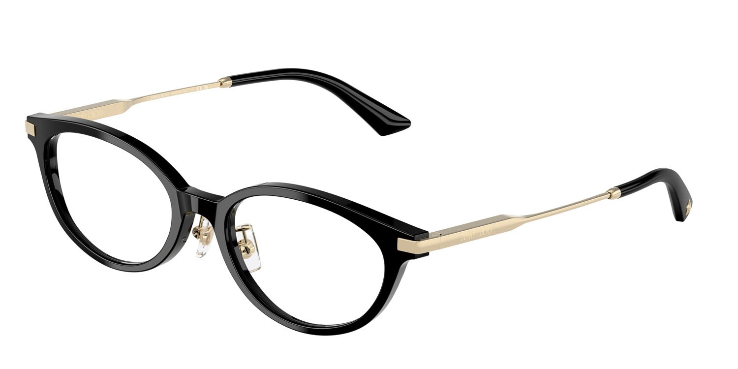 Eyeglasses Jimmy Choo JC 3029D (5000) color nero shape oval lenses lente demo
