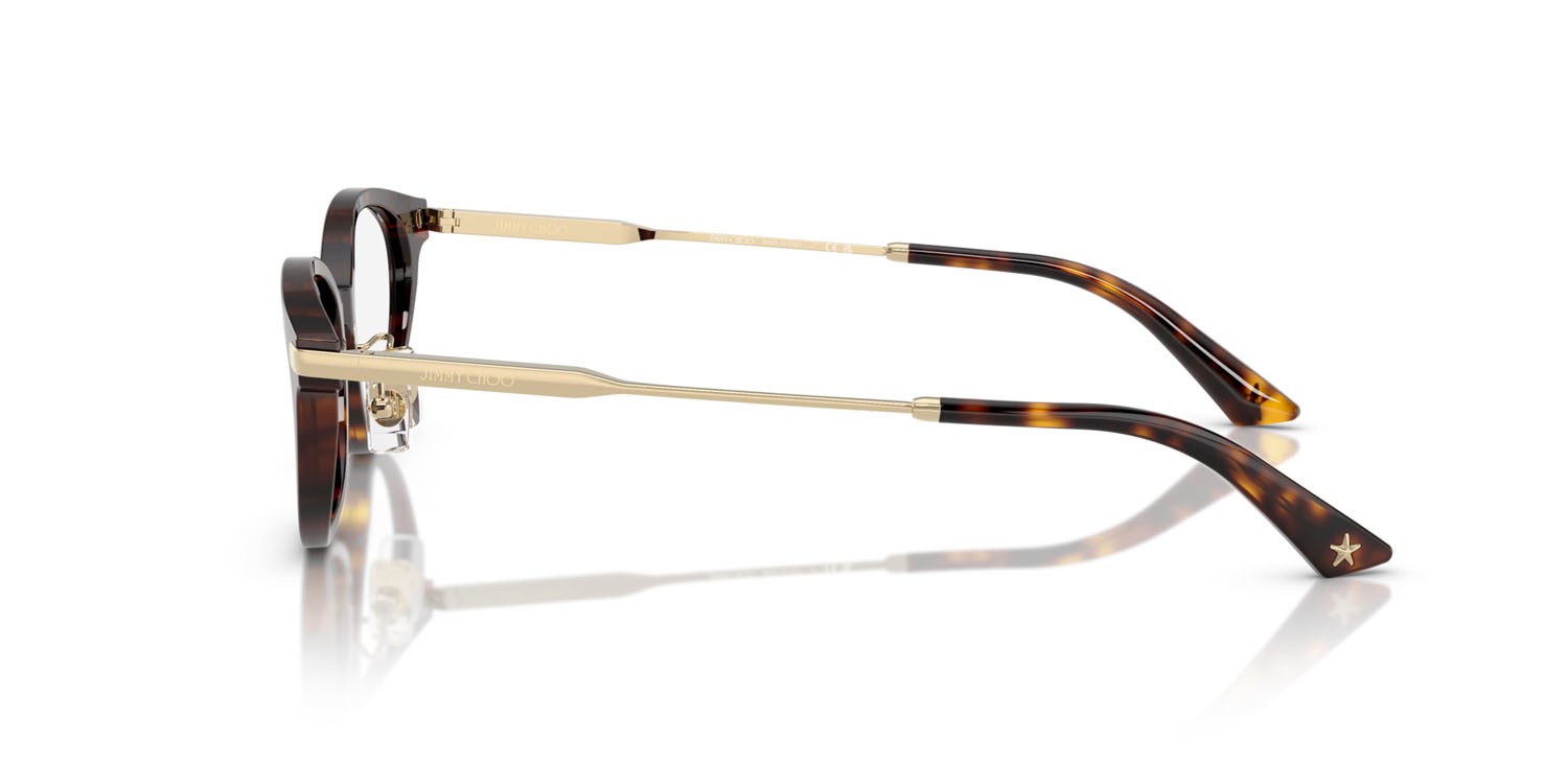 Eyeglasses Jimmy Choo JC 3029D (5002) color havana shape oval lenses lente demo