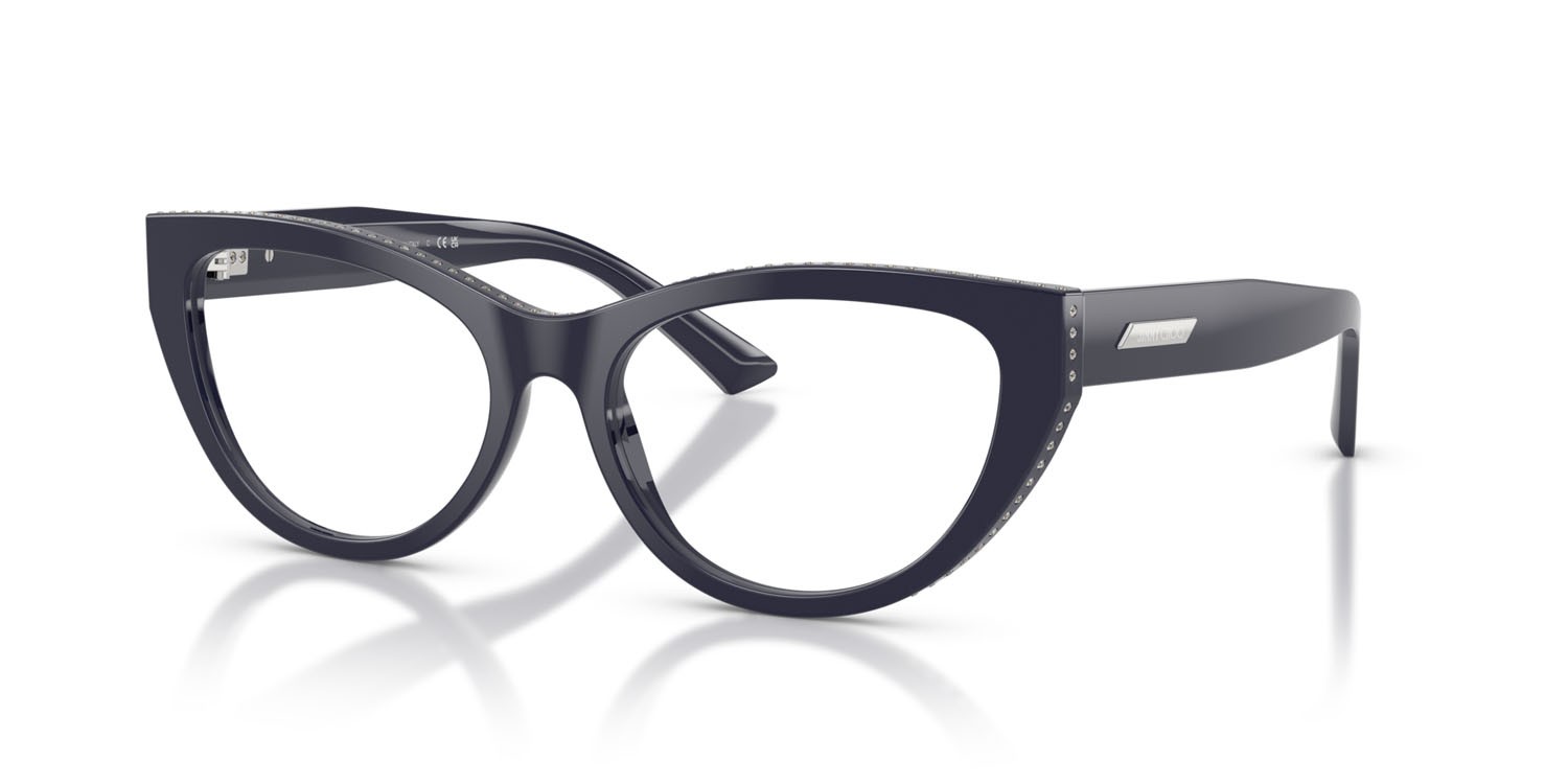 Eyeglasses Jimmy Choo JC 3030B (5016) color blu navy shape cat eye lenses lente demo