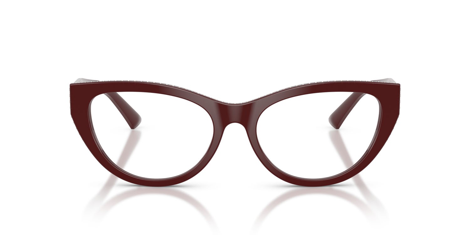 Eyeglasses Jimmy Choo JC 3030B (5057) color mirtillo rosso shape cat eye lenses lente demo