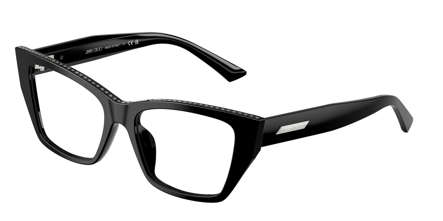 Eyeglasses Jimmy Choo JC 3031BU (5000) color nero shape cat eye lenses lente demo