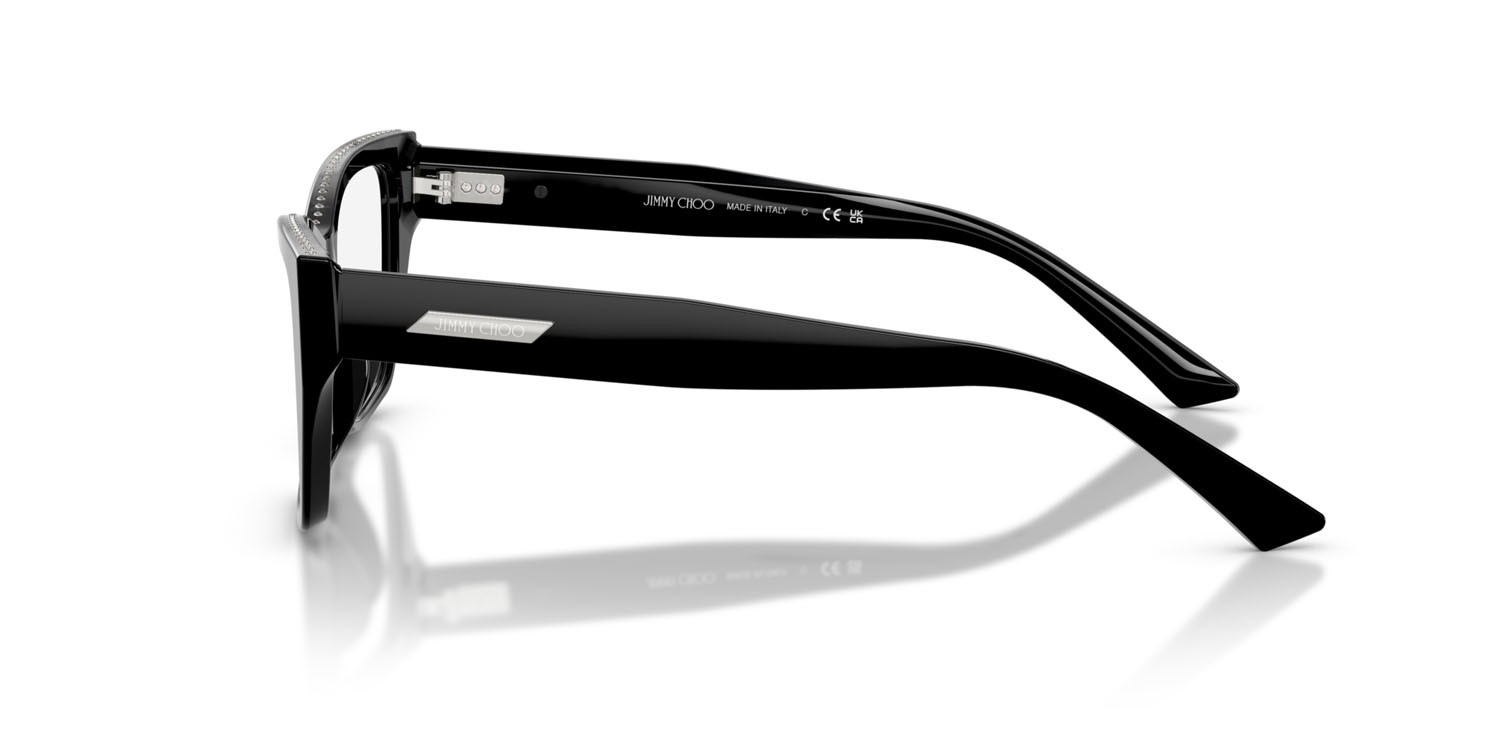 Eyeglasses Jimmy Choo JC 3031BU (5000) color nero shape cat eye lenses lente demo