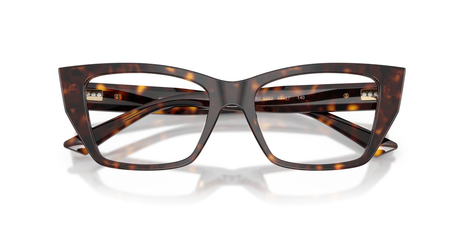 Eyeglasses Jimmy Choo JC 3031BU (5002) color havana shape cat eye lenses lente demo