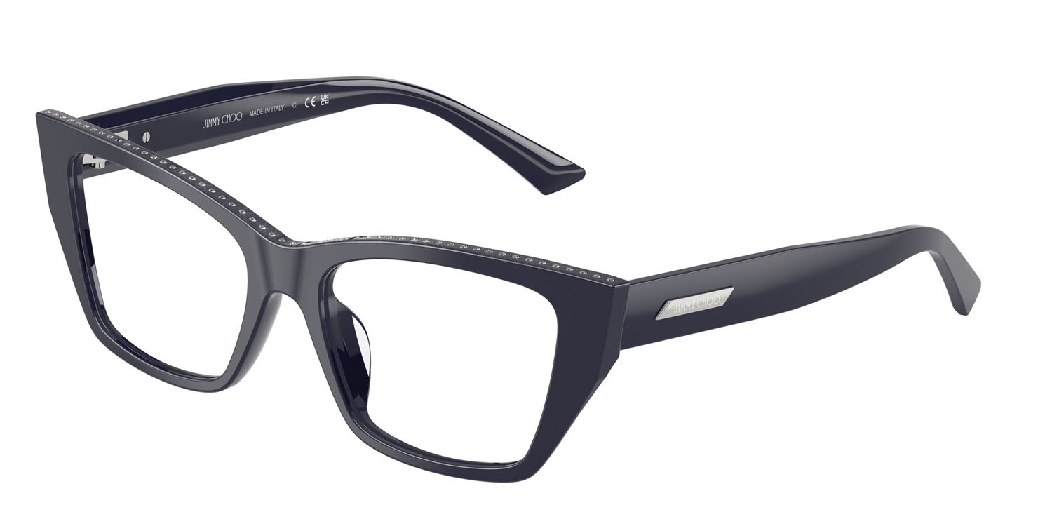 Eyeglasses Jimmy Choo JC 3031BU (5016) color blu shape cat eye lenses lente demo