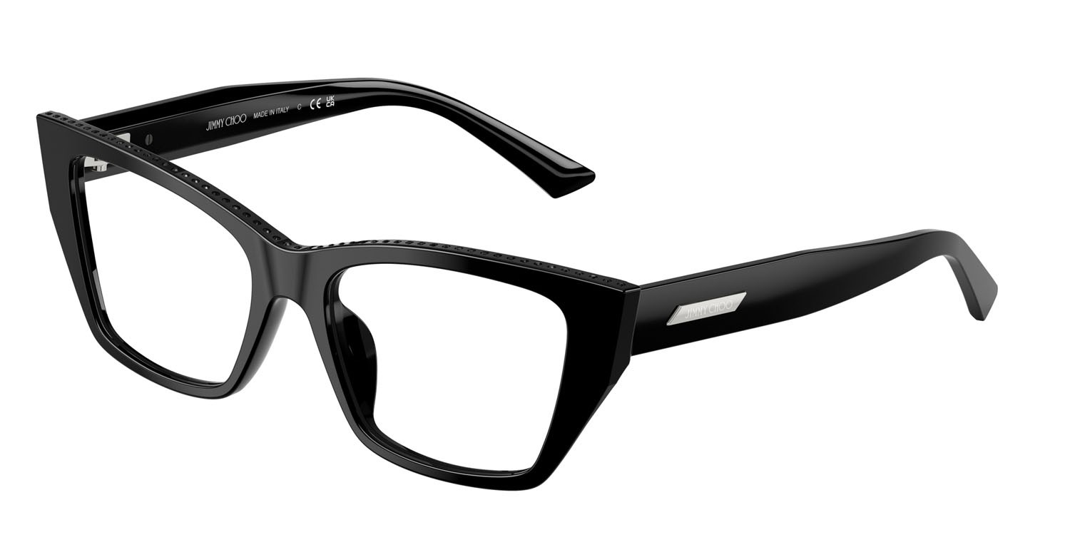 Eyeglasses Jimmy Choo JC 3031BU (5017) color nero shape cat eye lenses lente demo