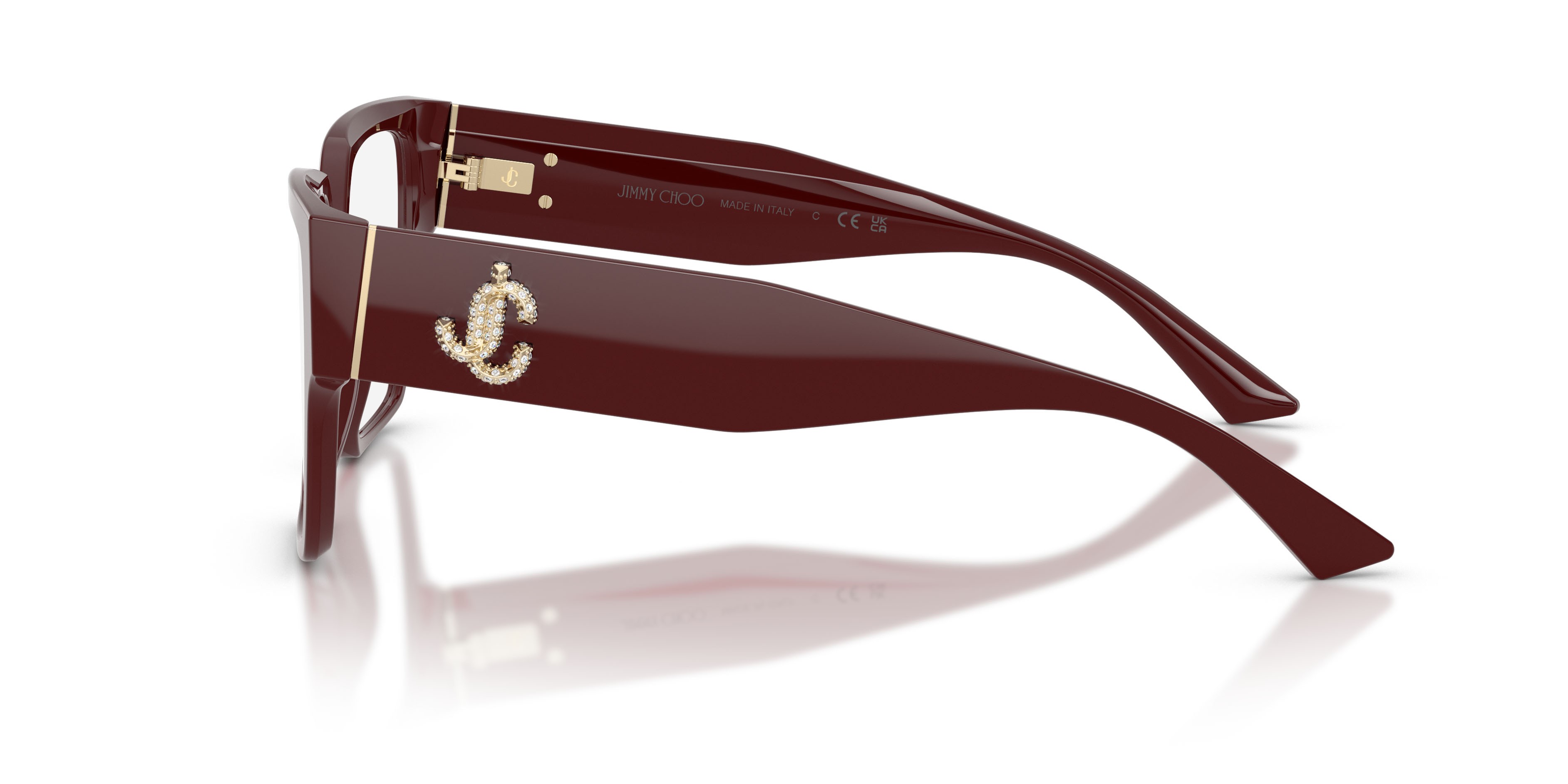 Eyeglasses Jimmy Choo JC 3032B (5057) color mirtillo rosso shape square lenses lente demo