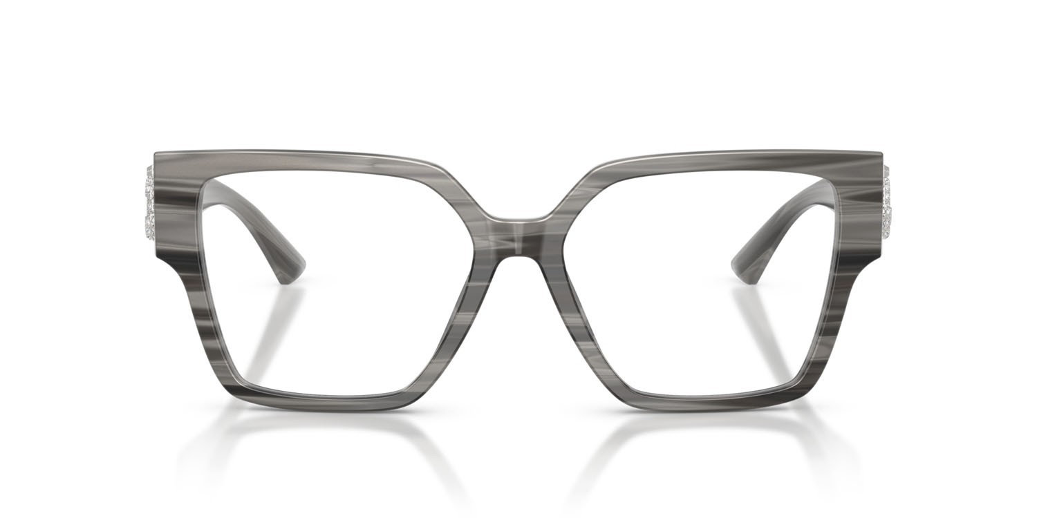 Eyeglasses Jimmy Choo JC 3032B (5063) color nero striato shape square lenses lente demo