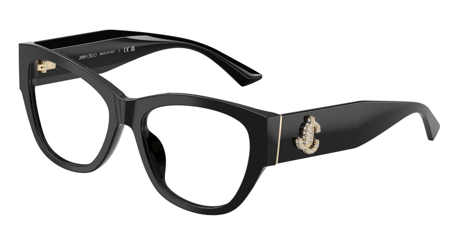 Eyeglasses Jimmy Choo JC 3033BU (5000) color nero shape pantos lenses lente demo