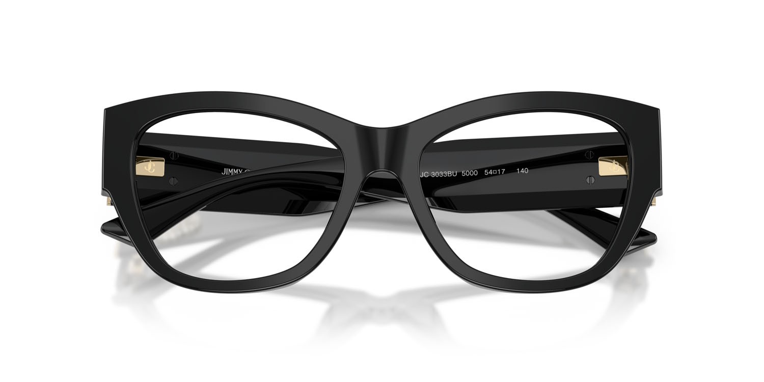 Eyeglasses Jimmy Choo JC 3033BU (5000) color nero shape pantos lenses lente demo