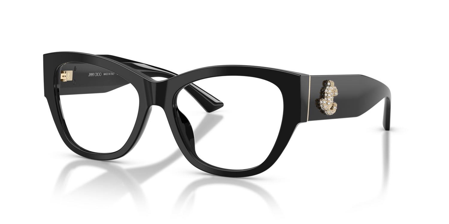 Eyeglasses Jimmy Choo JC 3033BU (5000) color nero shape pantos lenses lente demo