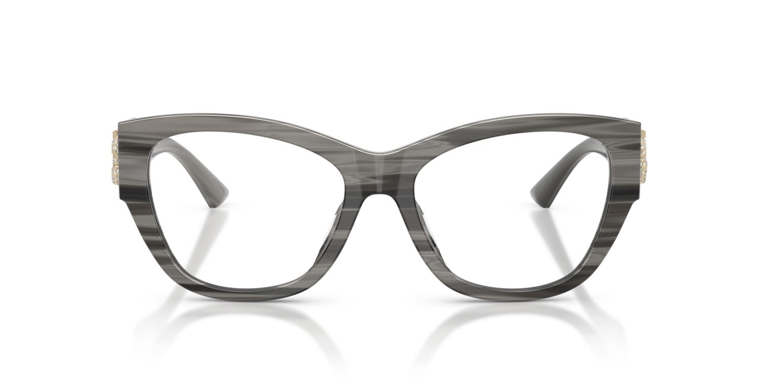 Eyeglasses Jimmy Choo JC 3033BU (5063) color nero striato shape pantos lenses lente demo