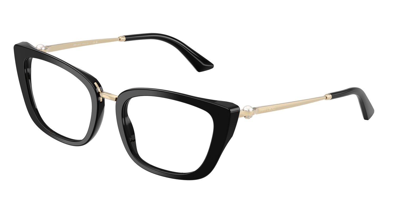 Eyeglasses Jimmy Choo JC 3034HB (5000) color nero shape cat eye lenses lente demo