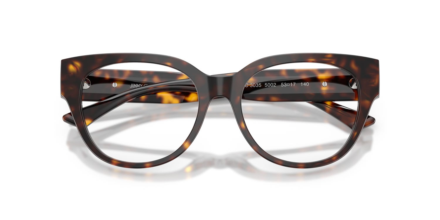 Eyeglasses Jimmy Choo JC 3035 (5002) color havana shape pantos lenses lente demo