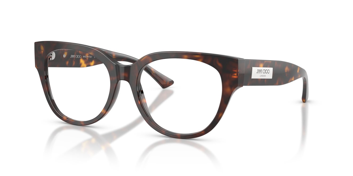 Eyeglasses Jimmy Choo JC 3035 (5002) color havana shape pantos lenses lente demo