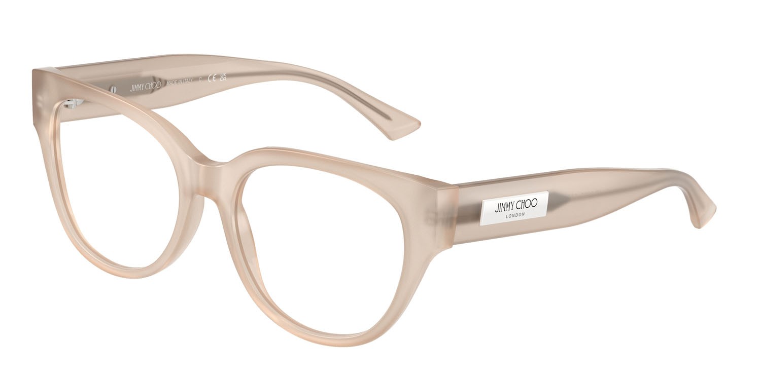 Eyeglasses Jimmy Choo JC 3035 (5025) color grigio talpa opalino shape pantos lenses lente demo