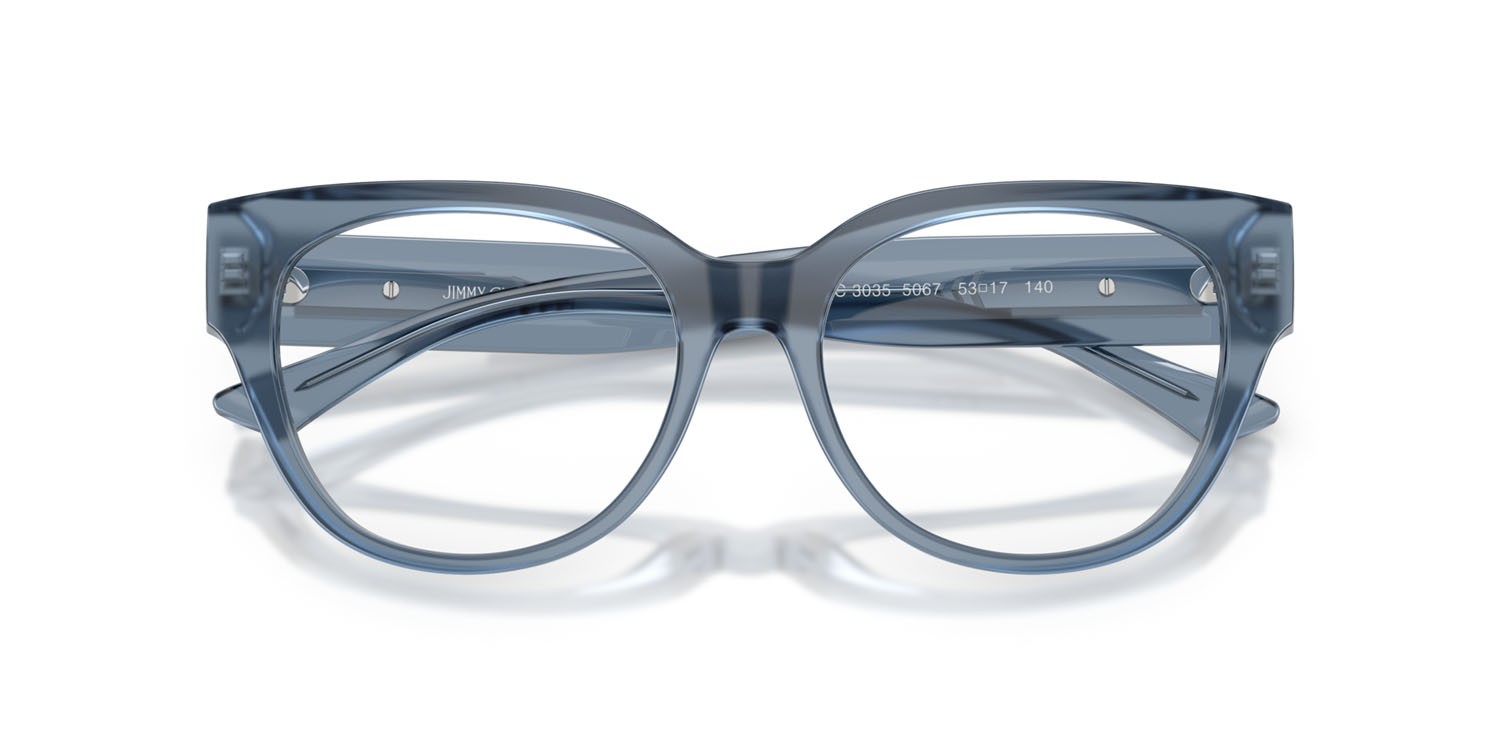 Eyeglasses Jimmy Choo JC 3035 (5067) color denim opale shape pantos lenses lente demo
