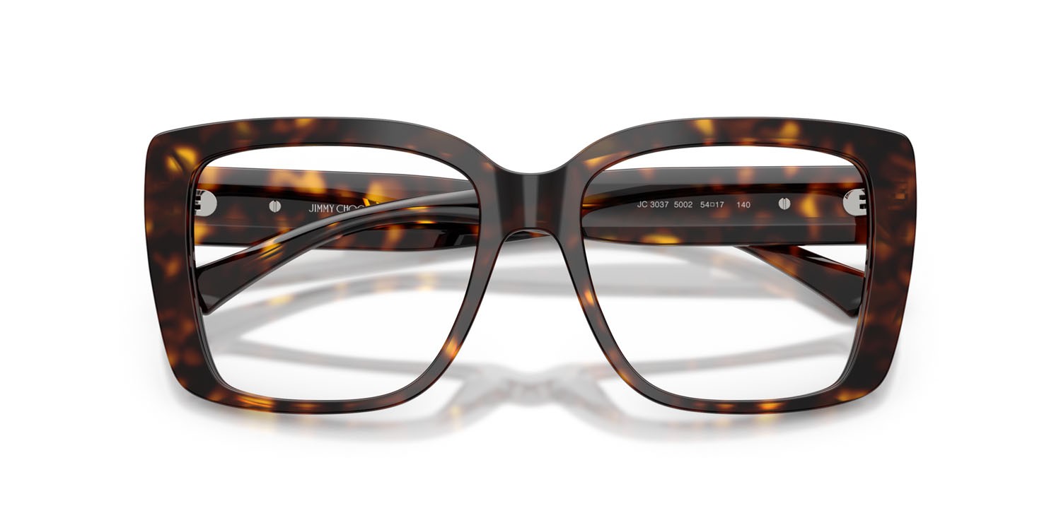 Eyeglasses Jimmy Choo JC 3037 (5002) color havana shape square lenses lente demo