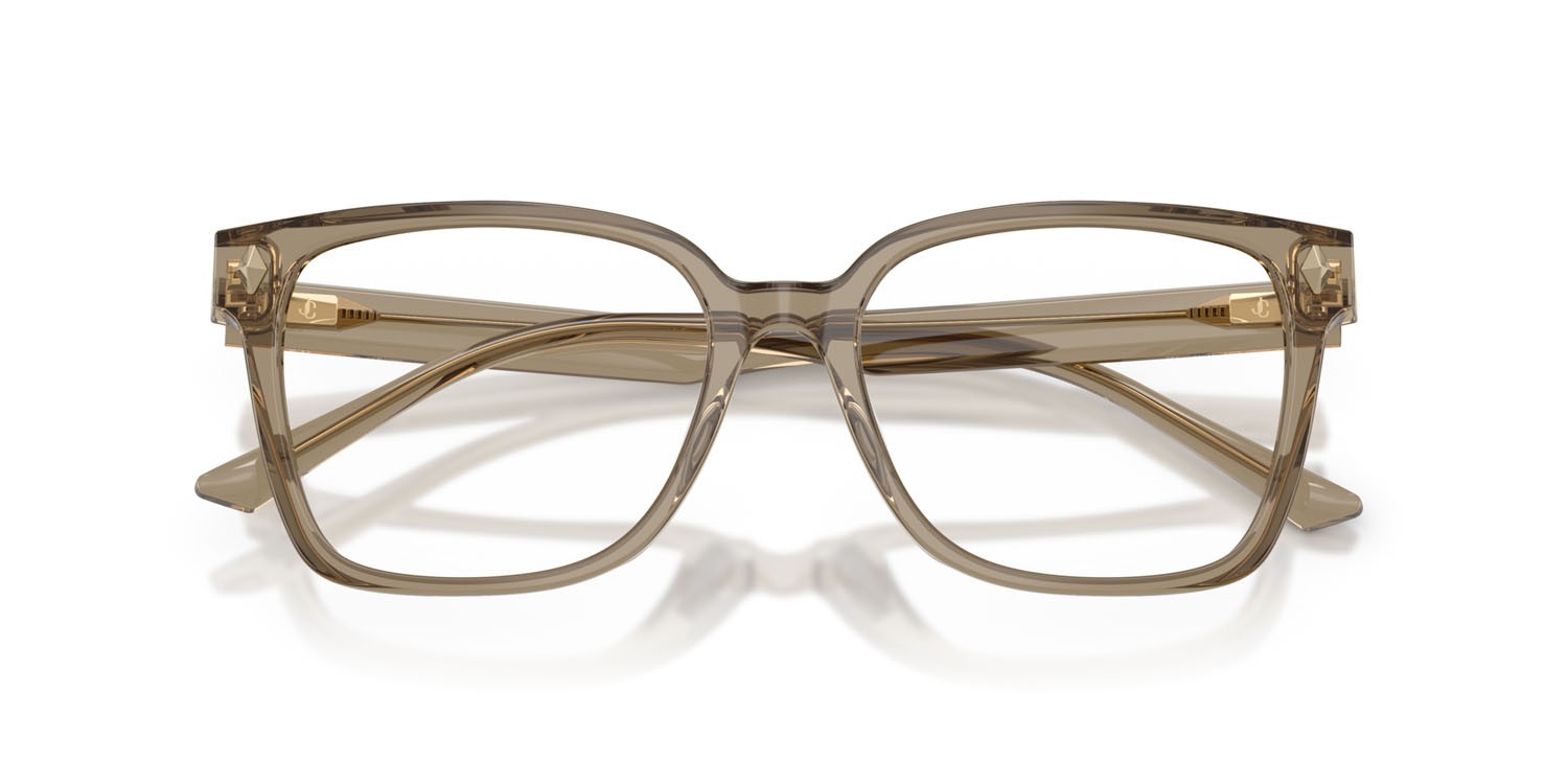 Eyeglasses Jimmy Choo JC 3038D (5051) color marrone trasparente shape square lenses lente demo