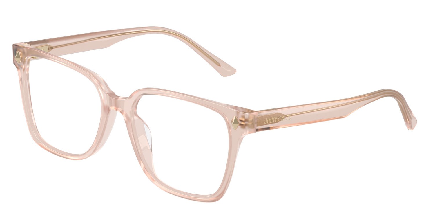 Eyeglasses Jimmy Choo JC 3038D (5052) color rosa opale shape square lenses lente demo